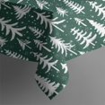 thumbnail image 4 of Green Christmas Tree Pattern Rectangle Tablecloth 60"x102",Waterproof Polyester Rectangle Table Cloth, Wipeable Spillproof Polyester Tablecloth for Dining, Camping, Indoor and Outdoor, 4 of 6