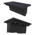 thumbnail image 1 of Lámpara de pared LED solar para escaleras, impermeable, para exteriores, para jardín, terraza, barandilla, luz de paso, paisaje, balcón, valla, luces solares, 3000 K y 6000 K, 2 paquetes, 1 of 5