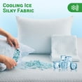 thumbnail image 3 of GOGREEN Bamboo Waterproof Pillow Protector, Breathable Pillow Cover, 3D Air Fabric Cooling Pillow Case Protector with Zipper (2 Packs, Standard 20"x26", White), 3 of 8