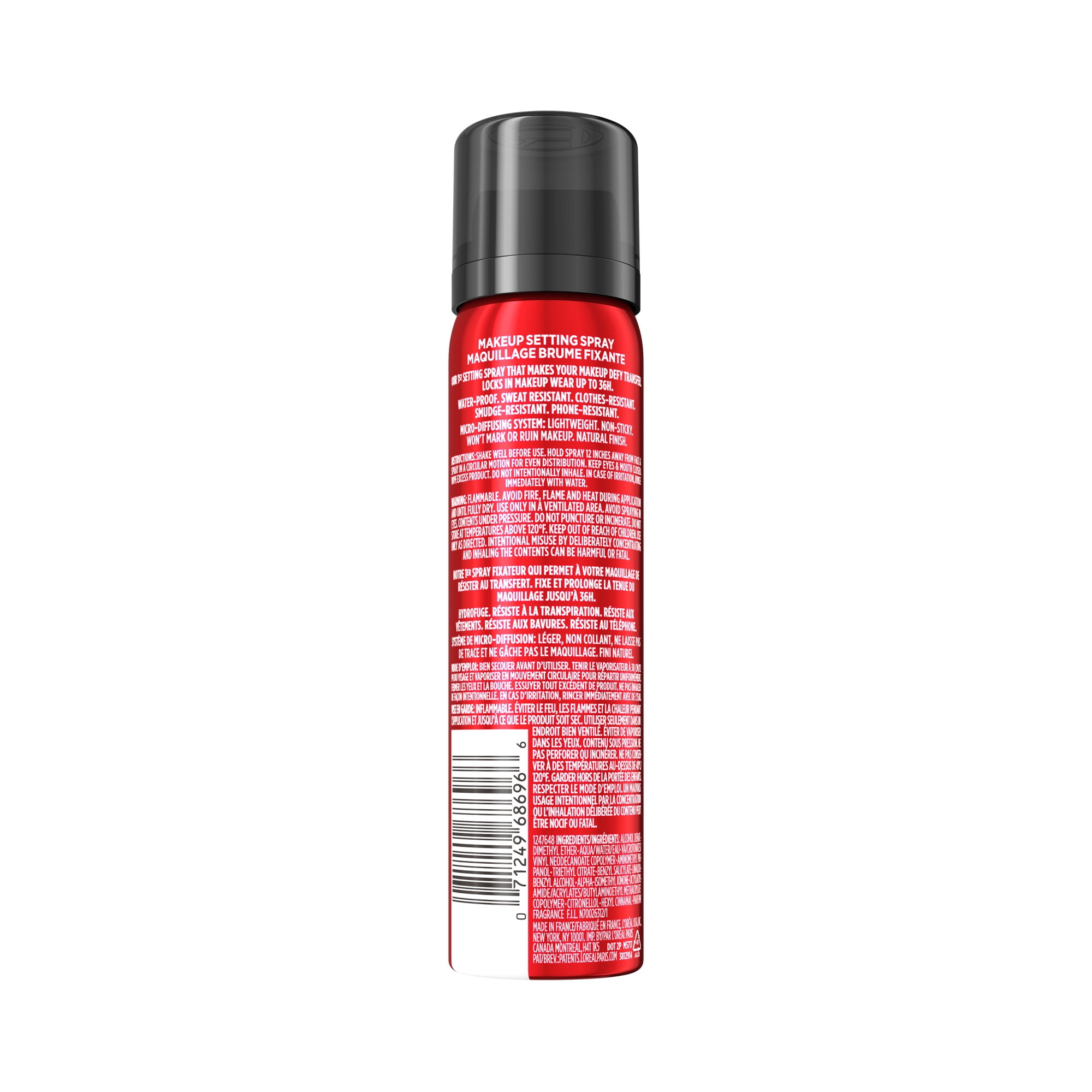 Infallible Makeup Setting Spray, 3 Second Makeup setting mist