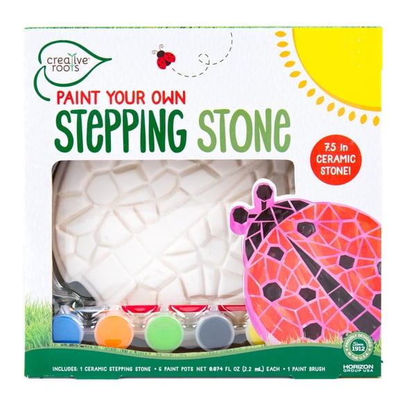 Kit de peldaños de jardín Creative Roots Mosaic Ladybug 6+