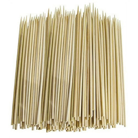 Pack of 300 Thin Bamboo Skewers for BBQ, Skewer, Shish Kabobs, Appetizers (12 Inch)
