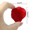 thumbnail image 6 of 100 Pcs Artificial Rose Petals,Silk Rose Petals Artificial Flower Petals,for Wedding Flower Basket Aisle Scatter Dinner Table Centerpieces,Party Bridal Shower Romantic Night Decoration(Red), 6 of 9