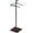 Two Tone Black/Walnut, variant on Proman Products VL17240 Kumo Freestanding Metal Valet Stand Organizer with Removable Hanger, Trouser Bar, Walnut, 18" W x 11.5" D x 41" H