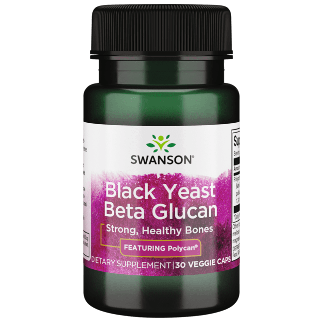 Swanson Polycan Black Yeast Beta Glucan 150 mg 30 Veggie Capsules