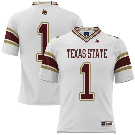 Youth GameDay Greats #1 White Texas State Bobcats Football Jersey