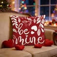 thumbnail image 4 of V-alentine's Day Themed Pillow Cover Heart And Floral Print Sofa Decorative Pillowcase Holiday Decoration, 4 of 6