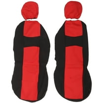 VERDANVERSE 2Pcs Red Fabric Car Seat Cover For Car Front Seats 11.8x22in