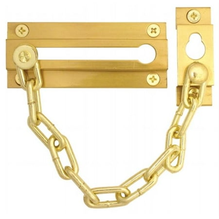 Classic Brass Door Hardware - Ultra Hardware 29010 Brass Chain Door Guard