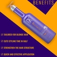thumbnail image 5 of GK HAIR Global Keratin Miami Bombshell 24 Fl Oz Taming Blonde Purple Treatment - Hair Smoothing Toning Blowout Treatment Series Straightening Professional Results Removes Yellow Orange Brassy Tones, 5 of 7