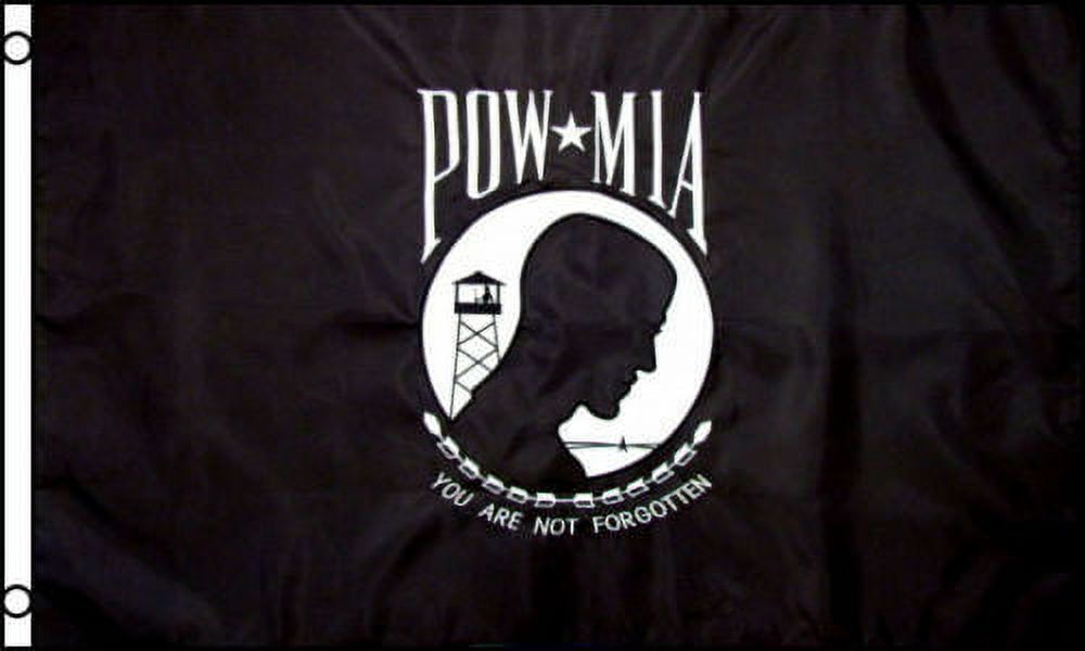 3x5 POW MIA POWMIA 3'x5' EMBROIDERED Sewn Flag USA SHIPPER 210D-S RIOHIO