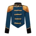 thumbnail image 3 of Niños Niñas circo Ringmaster banda de marcha con flecos chaqueta militar Tops disfraz de Cosplay baterista Guardia de Honor esmoquin abrigo con borlas, 3 of 5
