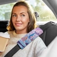 thumbnail image 6 of 2-Pack Seat Belt Covers with Flannel Seatbelt Shoulder Strap Case Adjustable Straps Soft Padding for Car Whimsical Candyland Scene Medium, 6 of 8