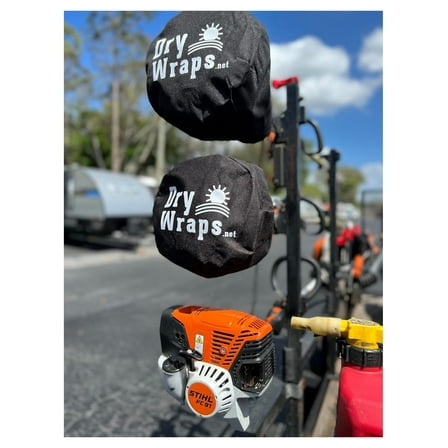 Waterproof Trimmer Cover - DRYWRAPS (Three Pack) - Edger, Pole Saw, for STIHL Echo (Black)