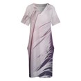 thumbnail image 4 of Vestido holgado de plumas en tonos Pastel para mujer vestidos de verano con bolsillos ropa para mujer vestidos de cumpleaños para mujer, 4 of 7