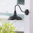 thumbnail image 4 of Luminaria exterior GOALPLUS 14" negra industrial, 4 of 9