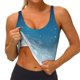 thumbnail image 3 of Balery Christmas Snowflakes Sujetadores deportivos con espalda cruzada para mujer, acolchados, sin costuras, de alto impacto, ideales para yoga, gimnasio, entrenamiento y fitness.-Medium, 3 of 8
