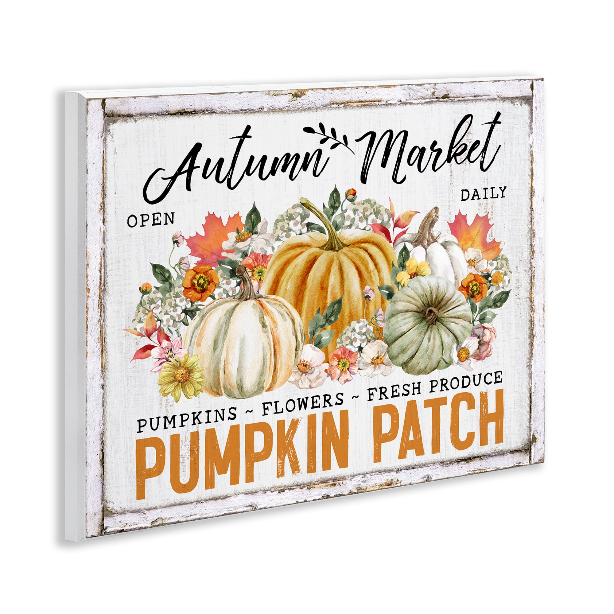 Stupell Industries Rustic Autumn Market Holiday Painting Unframed Art Prints Wall Art, 14 x 11