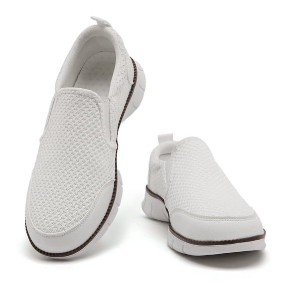 GLYGML Mesh Slip-On Walking Shoes Lightweight Breathable Casual Loafers Non-Slip Sole for Daily Wear and Travel