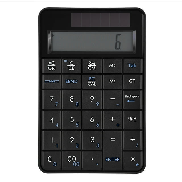 Mini teclado numérico inalámbrico USB 2,4 G 2 en 1 de 29 teclas y calculadora con pantalla LCD