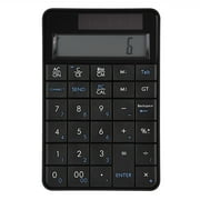 KAUU Mini 2.4G USB Wireless 2 In 1 29 Keys Numeric Keypad Keyboard and Calculator with LCD Display