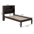 thumbnail image 6 of AFI Newport Twin Solid Wood Platform Bed with Storage Headboard in Espresso, 6 of 7
