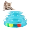 thumbnail image 1 of Cat Toy Roller Cat Toys 3 Level Towers Tracks Roller with three Colorful Ball Interactive Kitten Fun Mental Physical Exercise Puzzle Toys, 1 of 6
