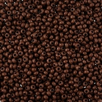 John Bead Czech Glass Seed Beads 10/0 (22g) Terra Intensive Dark Brown