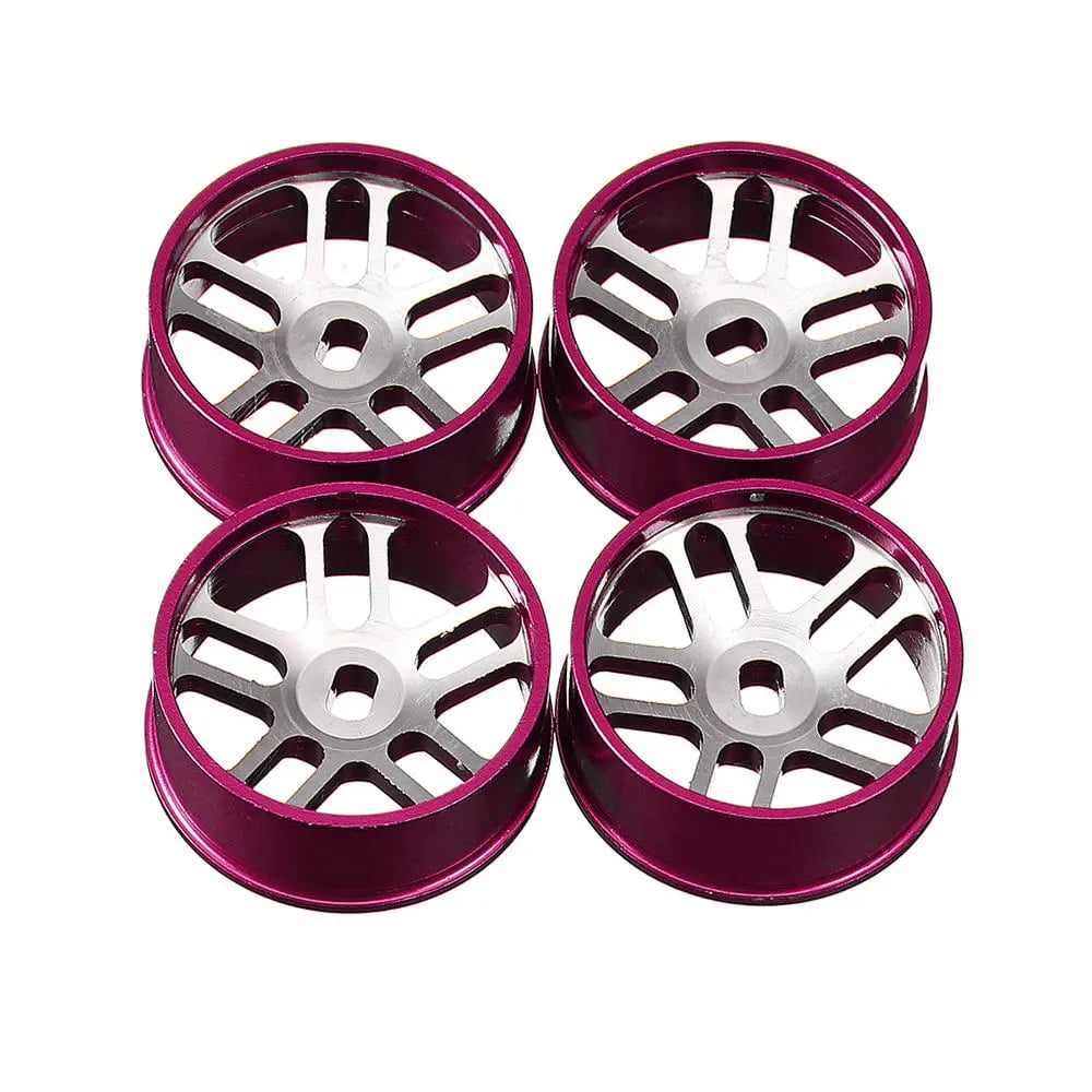 RCAWD Alloy Rim Wheel 5 Spoke Drift Tire For 1/28 Kyosho Mini-Z Mini-Q Mini-D 