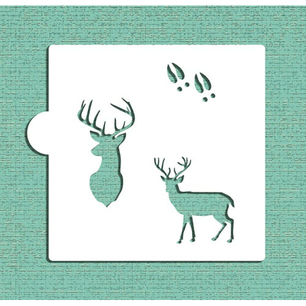 Deer - Buck Cookie and Craft Stencil CM120 by Designer Stencils - Walmart .com