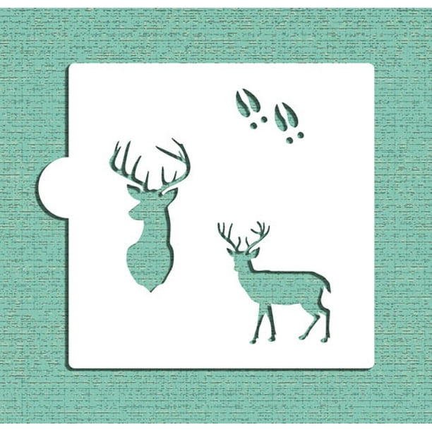 Deer - Buck Cookie and Craft Stencil CM120 by Designer Stencils - Walmart .com Deer - Buck Cookie and Craft Stencil CM120 by Designer Stencils - Walmart .com