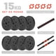 thumbnail image 3 of Mancuerna con Peso Ajustable Altera  MC0518-15K C/ Discos de Cemento Intercambiables 15Kg, 3 of 12