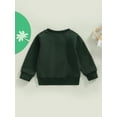 thumbnail image 4 of Faithtur Baby Girls Boys Sweatshirt, Long Sleeve Crew Neck Letters Print Fall Pullover Tops, 4 of 9