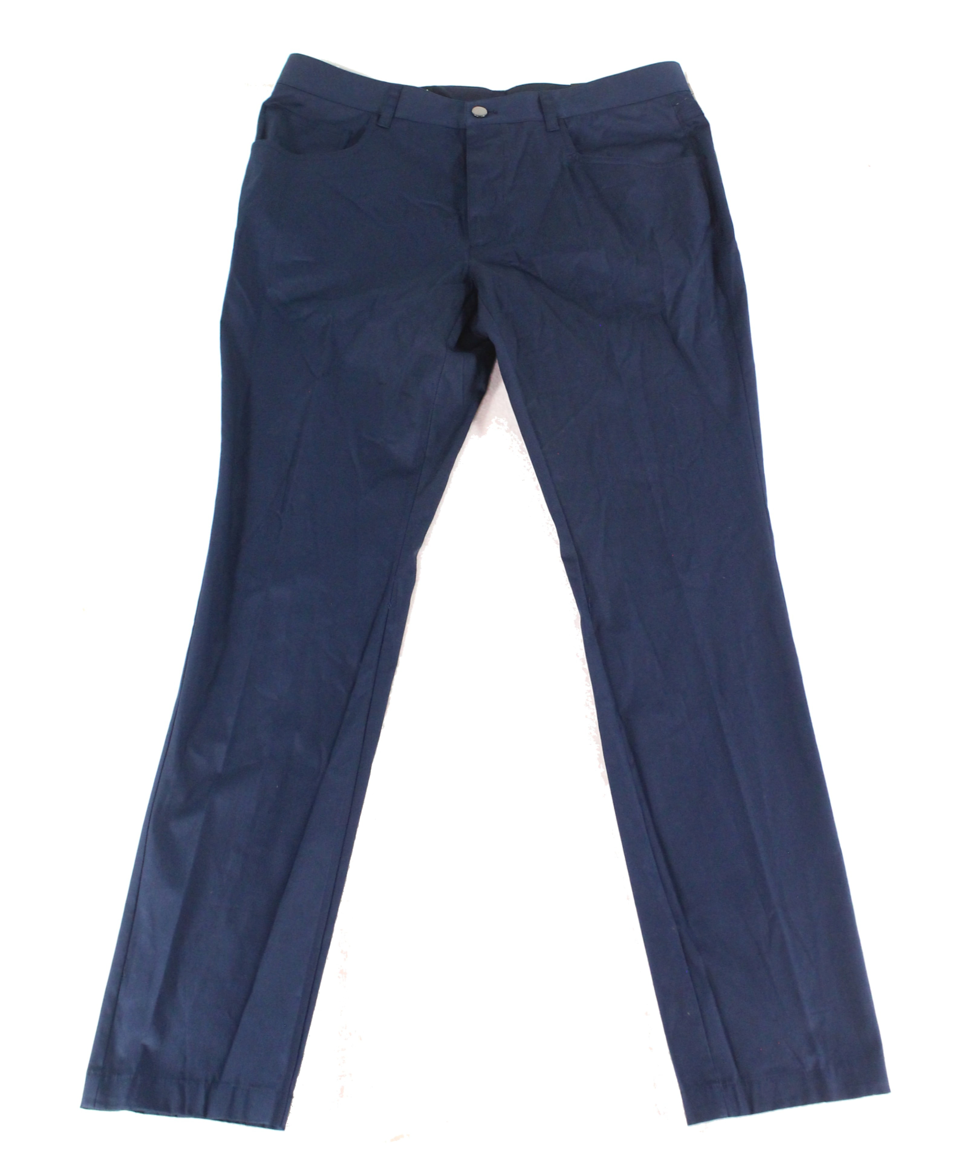 INC - INC NEW Navy Blue Mens Size 36 Slim-Fit Khakis Flat-Front Milan ...