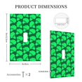 thumbnail image 5 of Zufioo Green Broccoli Print Switch Wall Plate, Dustproof and Heat-resistant Decorative Wall Switch Cover, Suitable for Residential and Commercial Areas-Mid-size, 5 of 8