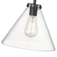 thumbnail image 3 of Millennium Lighting  Aliza 1 Light Pendant with Clear Glass Shades Matte Black, 3 of 5