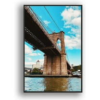IDEA4WALL Framed Canvas Wall Art Beautiful Bridges in the City