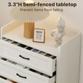 thumbnail image 6 of Asofer White Bedroom Set: Queen Bed, 5-Drawer Dresser, Vanity & 2 Nightstands, 6 of 24