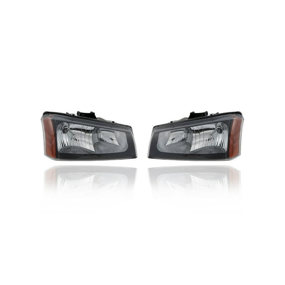 Headlight Assembly - Cooling Direct Fit/For 05-07 Chevrolet Silverado, 05-06 Avalanche - Without Body Cladding, Both Pair Left and Right Set - 10396912, 10396913