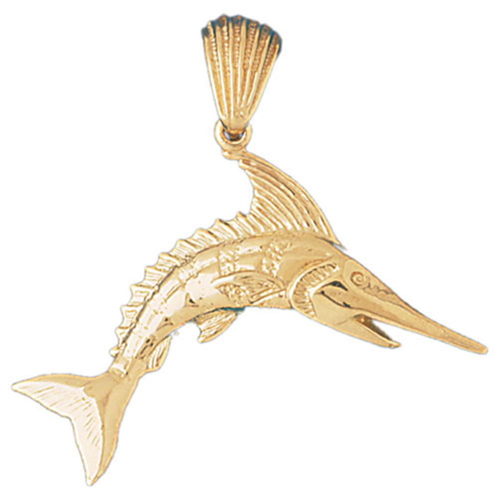 Jewels Obsession Silver Sailboat With Dolphin Pendant 14K Yellow Gold-plated 925 Silver Sailboat With Dolphin Pendant