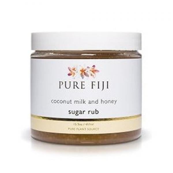 Pure Fiji Coconut Sugar Rub Coconut Milk and Honey, 15.5 Ounce