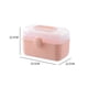 thumbnail image 1 of Organizador de medicamentos Caja de primeros auxilios de gran capacidad Contenedor de almacenamiento (M Rosa) Likrtyny Libre de BPA, 1 of 6