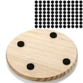 thumbnail image 4 of Set de 24 posavasos de madera Dicunoy, redondos, 10 cm, para manualidades, 4 of 6