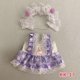 thumbnail image 3 of Vestido Lolita de algodón para muñeca, falda pequeña para muñeca de pato enfadado, ropa de cambio, lindo y dulce, 20cm, 3 of 5