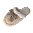 thumbnail image 3 of Agkizg Womens Fuzzy Slippers, House Slippers, Decorative Fuzzy Lined House Slippers Multi Size Warm Plushes Comfortable Casual Indoor Winter Slippers, 3 of 7