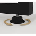 thumbnail image 7 of Touch Tv Stand, 42 Inch Black Metal Frame TV Stand with Open Storage – 2-Tier Anthracite Entertainment Center for Living Room, Media Console(Black Marble), 7 of 7