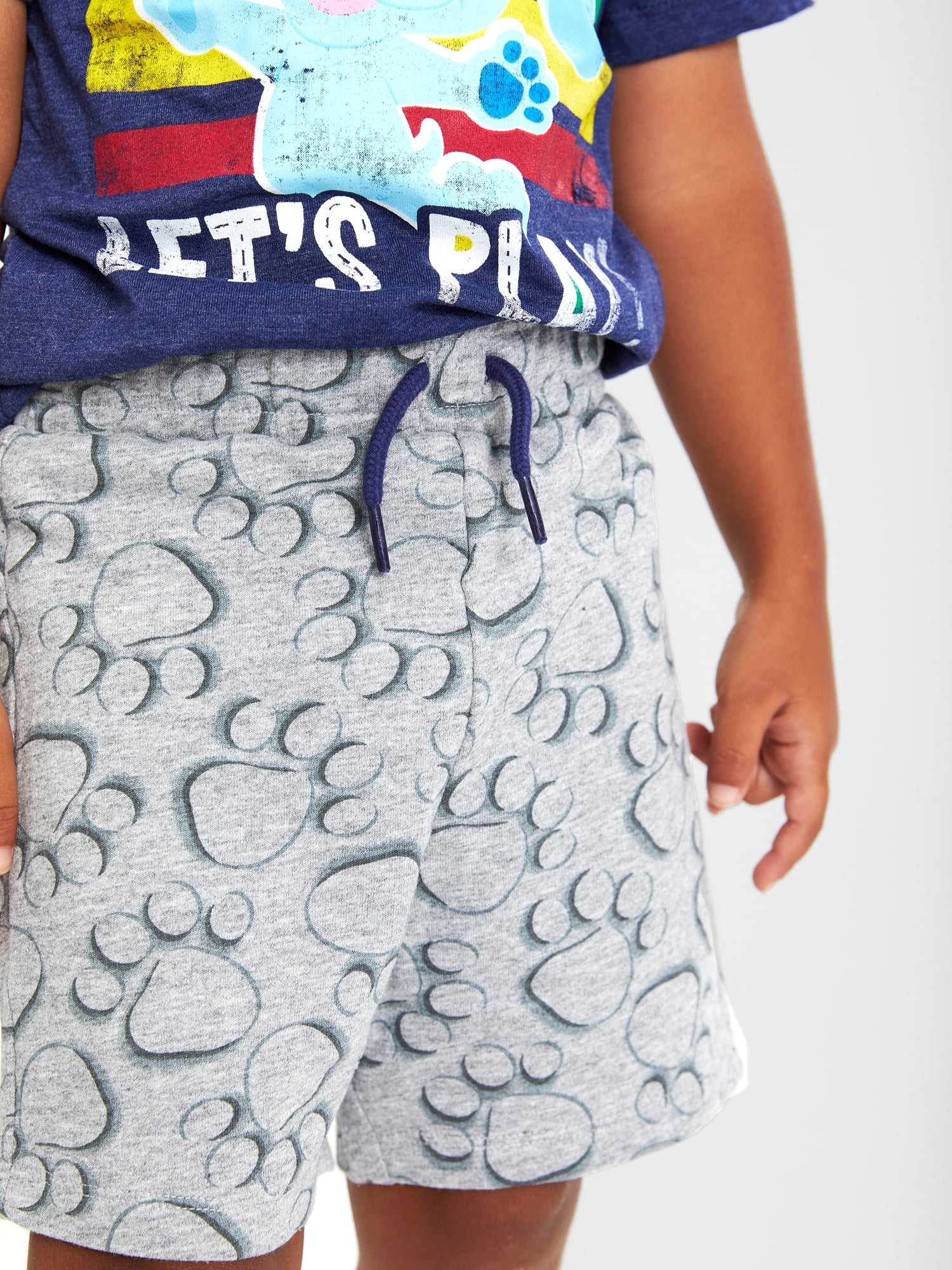 Blue's Clues Baby and Toddler Boys’ T-Shirts, Tank Top, and Shorts Mix and Match Outfit Set, 5-Piece, Sizes 12M-5T