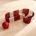 thumbnail image 3 of 2026 Christmas Indoor Home Decor Christmas Candy Cane Shaped Woven Storage Basket Red White Striped Plastic Rattan Organizer Tray Holiday Table Decor Sundry, 3 of 4