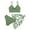 12Green, variant on lnmuld Two Piece Swimsuit for Girls Tankini Swimsuit Set Floral Print Ruching Adjustable Bikini Top with Skirt for Big Kids Youth Size:13-14 Years