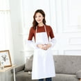 thumbnail image 6 of SPRING PARK White Unisex Commercial Apron Bulk for Kitchen Cooking Restaurant BBQ Painting Crafting, 6 of 7